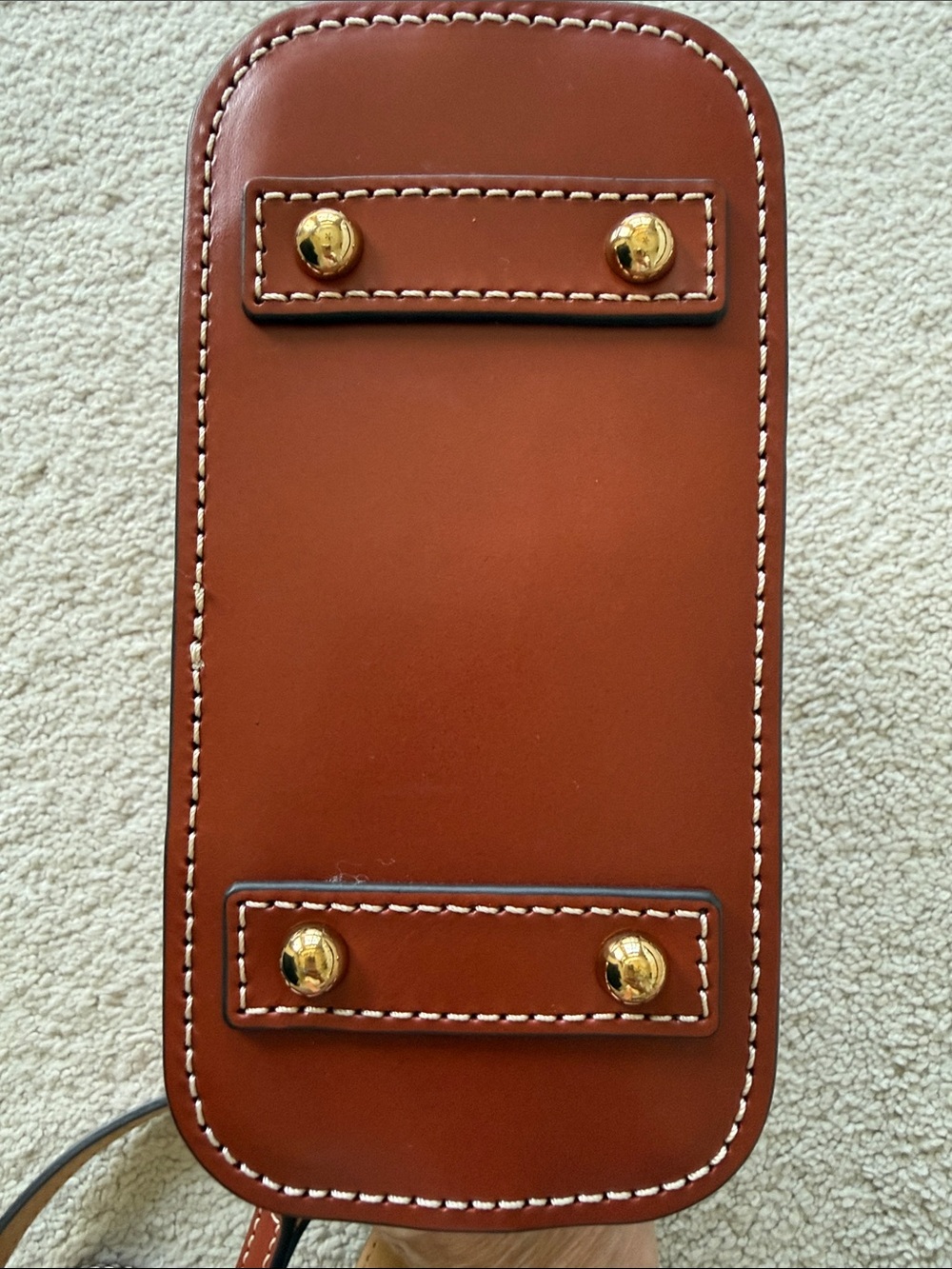 Dooney & Bourke Selleria Florentine Leather Crossbody with Gold Plaque - Picture 3 of 6